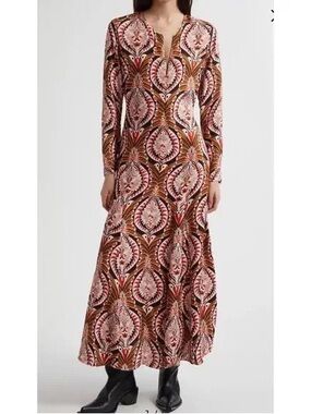 sand palms paradise long sleeve maxi dress FARM Rio | Dresses | Farm Rio Sand Palms Paradise Long Sleeve Maxi Dress